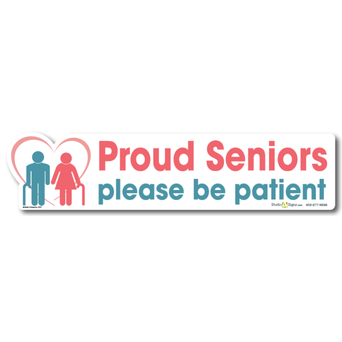 Proud Seniors Decal | Studio4Signs|New Driver Decals