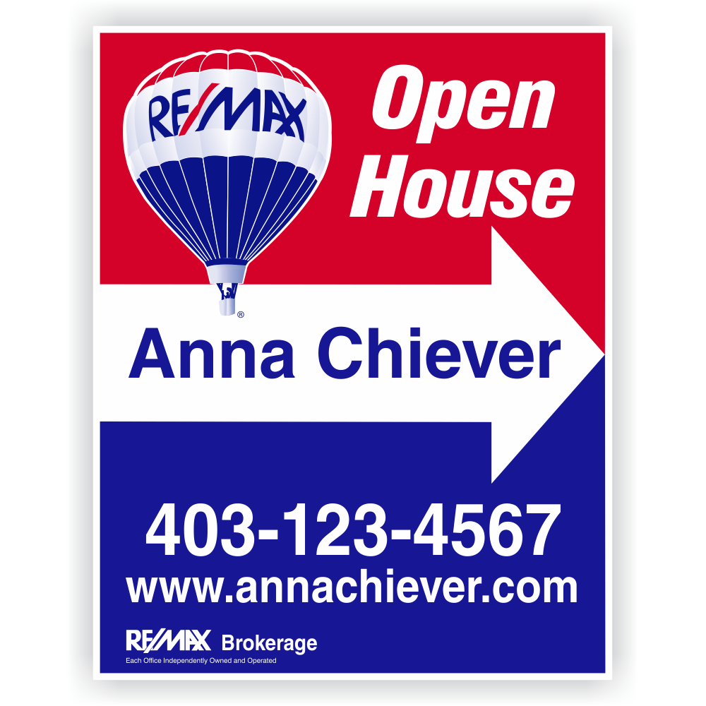 REMAX Open House/ Just Listed A-frames – Opt II – Studio 4 Signs