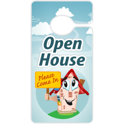 “Open House” Door Hanger – Studio 4 Signs
