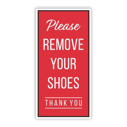 Please Remove Footware Coroplast tent signs – Studio 4 Signs
